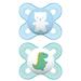 MAM Original Start Newborn Baby Pacifier Best Pacifier for Breastfed Babies Sterilizer Case 2 Pack 0-3 Months Boy
