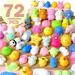 Mochi Squishy Toys 72Pcs Mini Squishy Animal Squishies Party Favors for Kids Kawaii Squishy Squeeze Toy Cat Unicorn Squishy Stress Relief Toys for Adults Birthday Favors for Kids Pinata Filler Random