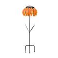 Flower Lawn Lamp Outdoor Garden Lighting Solar Lawn Lamp Garden Ground Plug Warm Flower Lawn Lamp Garden Ground Plug Warm Light Lamp Outdoor Garden Lighting Solar Lawn Lamp Orange