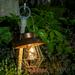 WSBDENLK Outdoor Solar Lamp Iron Art Solar Bulb Circular Hanging Lamp Garden Terrace Decorative Lamp Outdoor Lamps for Camping Camping Lamp Rechargeable