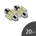 Kiplyki Wholesale 20x Aqua White 31mm 12-SMD DE3175 DE3022 LED Bulbs For Car Interior Light