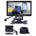 Hikity Backup Camera with Monitor Kit Waterproof 18 IR LED Night Vision Reverse Camera + 7 Rear View Monitor Vehicle Parking System for RV Bus Trailer Truck (65ft 4-Pin Aviation Video Cable)