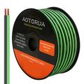 AOTORUA 100FT 16/2 Gauge Power Ground Cable 16 AWG Stranded Flexible Wire for Electrical Wire Primary Automotive Wire Battery Cable Car Audio Speaker 12 Volt Low Voltage Wiring