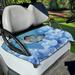 Xoenoiee Butterfly Blue Floral Print Golf Cart Seat Covers for Summer Soft Microfiber Golf Cart Seat Blanket Golf Cart Seat Towel for Club Car 2-Person Seats