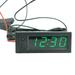 RAINB 12V 3In1 Vehicle Car Kit Thermometer + Voltmeter + Clock Led Digital Display