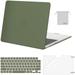 Mosiso Case for MacBook Air 13.6 inch Case M2 M3 2022-2024 A2681 A3113 Hard Shell Case&Keyboard Cover&Screen Protector&Storage Bag Army Green