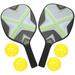 1 Set of Outdoor Sports Pickleball Paddles Balls Kit Pickleball Sports Equipment