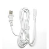 [UL Listed] OMNIHIL White 8 Foot Long AC Power Cord Compatible with Coca Cola KWC4 Portable Refrigerator