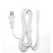 [UL Listed] OMNIHIL White 8 Foot Long AC Power Cord Compatible with Samsung LED TV s/Monitors/Power Adapters