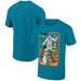 Men's Ripple Junction Steven Rhodes Turquoise Fun in the Snow Holiday Graphic T-Shirt