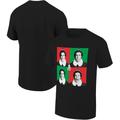 Men's Ripple Junction Black Elf Pop Art Squares Holiday Graphic T-Shirt