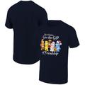 Men's Ripple Junction Navy Care Bears Give the Gift of Friendship Holiday Graphic T-Shirt