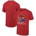 Men's Ripple Junction Heather Red Bob's Burgers Carol the Crap Out of You Holiday Graphic T-Shirt