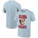 Men's Ripple Junction Light Blue Bob's Burgers Mistletoe Holiday Graphic T-Shirt