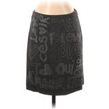 Sonia by Sonia Rykiel Formal Skirt: Black Graphic Bottoms - Women's Size 36