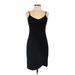 Zalalus Casual Dress - Sheath: Black Solid Dresses - New - Women's Size Large