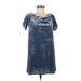 Forever 21 Casual Dress - Shift: Blue Print Dresses - Women's Size Medium