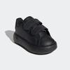 Klettschuh ADIDAS SPORTSWEAR "ADVANTAGE KIDS", Gr. 27, schwarz (core schwarz, grau six, core schwarz), Synthetik, sportlich, Schuhe, Design auf den Spuren des adidas Stan Smith, für Kinder