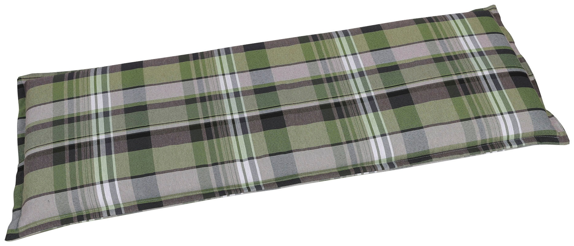 Bankauflage GO-DE "2-Sitzer", grau (grau, grün), B:115cm H:6cm T:48cm, Polyester, Polyurethan, Polsterauflagen, 115x48 cm