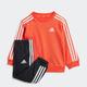 Trainingsanzug ADIDAS SPORTSWEAR "ESSENTIALS 3STREIFEN KIDS JOGGINGANZUG" Gr. 68, rot (bright red, white) Kinder Sportanzüge Jogginganzüge