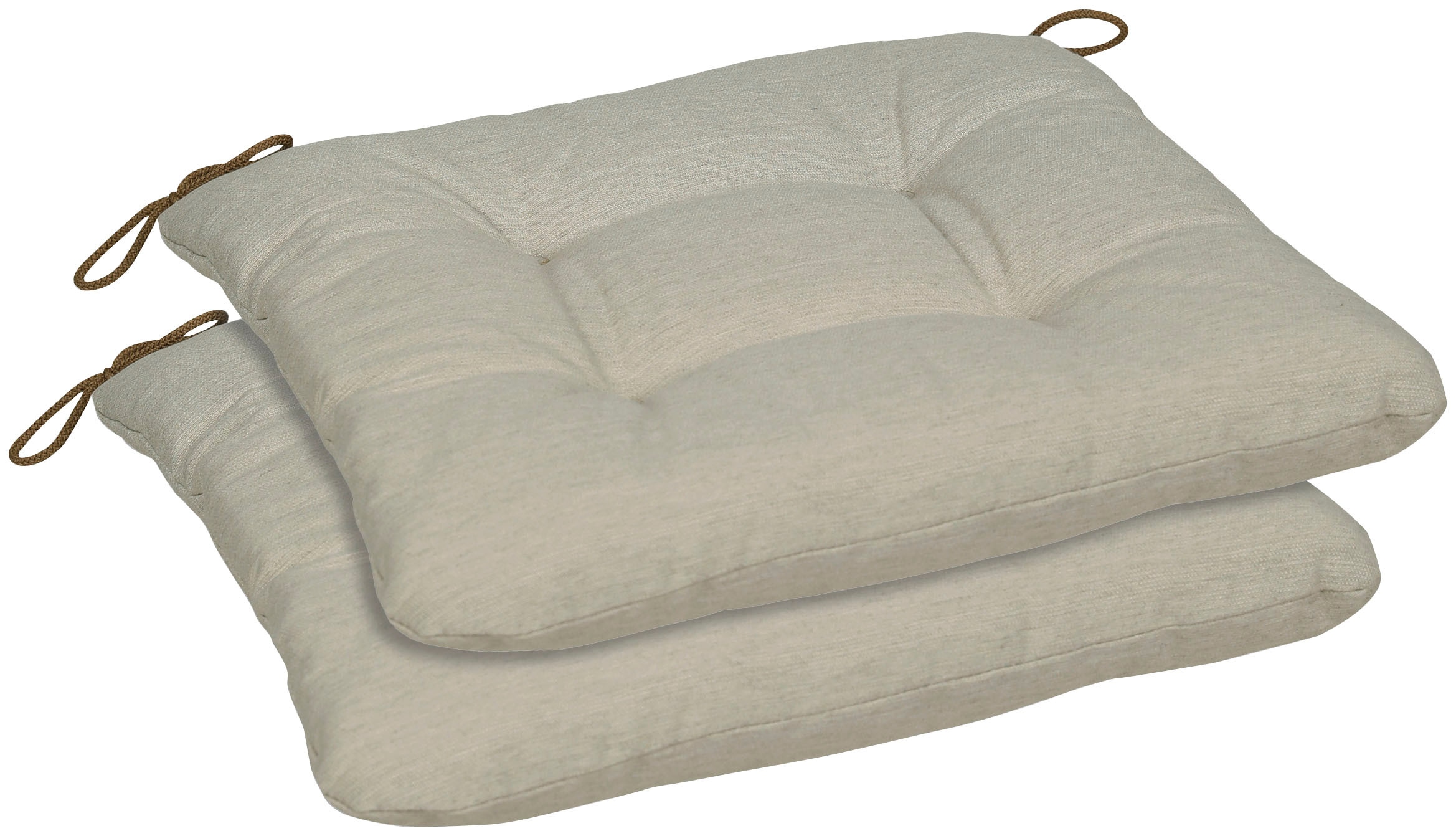 Sitzkissen GO-DE "Carina", beige, B:38cm H:5cm L:38cm, Polyester, Dekokissen_Sitzkissen_Kissenhüllen, 2er Set, 38x38 cm