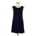 12pm by Mon Ami Casual Dress - A-Line: Blue Dresses - Women's Size Medium