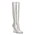 Nine West Shoes | New* Wms. Sz. 9 Silver Knee-High Boots | Color: Silver | Size: 9