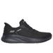 Skechers Women's Slip-ins: BOBS Sport Squad Chaos Sneaker | Size 8.5 | Black | Textile/Synthetic | Vegan | Machine Washable