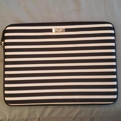 Kate Spade Tablets & Accessories | Kate Spade Striped Laptop Case | Color: Black/White | Size: Os