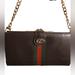 Gucci Bags | Gucci Sherry Web Dark Brown Leather Ophidia Vintage Wallet With Chain Authentic | Color: Brown/Red | Size: Os