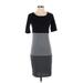 Lularoe Casual Dress - Sheath: Gray Color Block Dresses - Women's Size X-Small