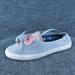 Converse Shoes | Converse Knot Slip Women Flat Shoes Blue Fabric Slip On Size 8 Medium | Color: Blue | Size: 8