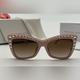 Michael Kors Accessories | Michael Kors Pink Crystal Cat Eye Sunglasses | Color: Brown/Pink | Size: Os