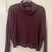 American Eagle Outfitters Sweaters | American Eagle Turtleneck Crop Top | Color: Purple/Red | Size: M