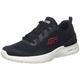 Skechers Herren Skech-air Dynamight Bliton Sneaker, Schwarzes Netzgewebe, roter Rand, 41 EU