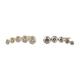 KnSam Earrings 18K/14K/9K Earrings Vintage with Diamond Au750 Gold Earrings Nickel Free Genuine Gold Jewellery, 18 Carat (750) Yellow Gold, Diamond