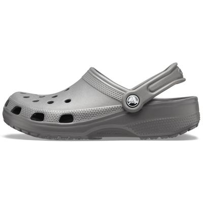 Clog CROCS "Classic", Herren, Gr. 36, grau, Croslite, sportlich, Schuhe, Sommerschuh, Gartenschuh, Poolslides, mit typis