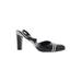 Kate Spade New York Heels: Pumps Chunky Heel Cocktail Party Black Shoes - Women's Size 10 - Open Toe