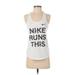 Nike Active Tank Top: White Activewear - Women's Size Small
