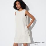 Women's Ultra Stretch Airism Sleeveless Mini Dress with Quick-Drying | Off White | Small | UNIQLO US