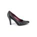 Antonio Melani Heels: Pumps Stilleto Classic Black Print Shoes - Women's Size 10 - Almond Toe