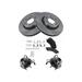 2002-2005 Chevrolet Trailblazer EXT Front Brake Pad and Rotor and Wheel Hub Kit - TRQ BKA52054