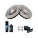 2016-2017 Lexus IS200t Front Brake Pad and Rotor Kit - TRQ BKA18612