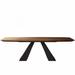 STAR BANNER Rectangular 39.37" L x 78.74" W Dining Table Wood in Black/Brown | 29.92 H x 39.37 W x 78.74 D in | Wayfair 03MJL145KRXDYXL77SV