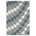 Gray Rectangle 2'9" x 4'9" Area Rug - Wrought Studio™ Aviesel Handmade Abstract High Quality Wool & Viscose Fiber Carpet Light/Ivory Viscose/Wool | Wayfair