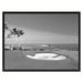 Bay Isle Home™ Coastal BW Golf Course Photo Print on Canvas w/ Picture Frame, 22x29 Canvas in Black/Gray/White | 22 H x 29 W in | Wayfair