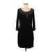 INC International Concepts Casual Dress: Black Dresses - Women's Size Medium Petite