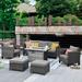 Red Barrel Studio® Harbin 6 - Piece Sofa Seating Group w/ Cushions in Gray | 28.74 H x 76.77 W x 30.12 D in | Outdoor Furniture | Wayfair