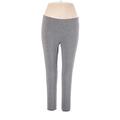 Woman Within Leggings: Gray Marled Bottoms - Women's Size 14 Petite