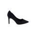 Adrianna Papell Heels: Pumps Stilleto Cocktail Party Black Print Shoes - Women's Size 8 1/2 - Pointed Toe